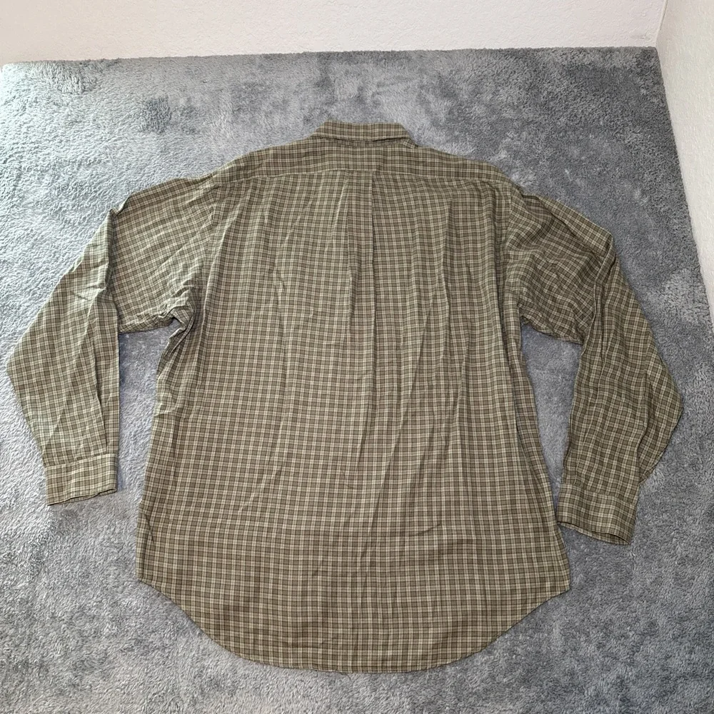 Ralph Lauren Yarmouth Button Down Long Sleeve Men's 16 1/2 36/37 Cotton Plaid